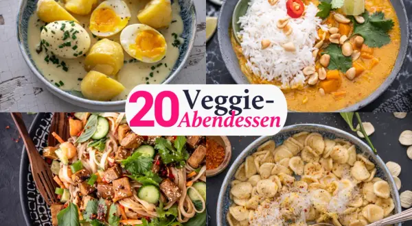 Was koche ich heute? Vegetarische Hauptgerichte für jeden Anlass