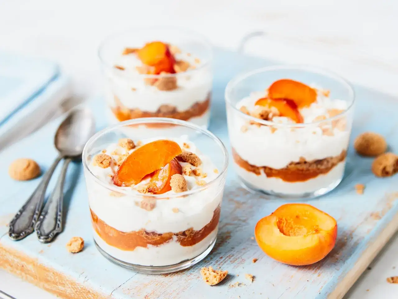 schnelles aprikosen dessert im glas